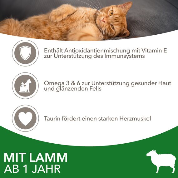 IAMS Katzenfutter trocken mit Lamm - Trockenfutter für Katzen im Alter von 1-6 Jahren, 3 kg