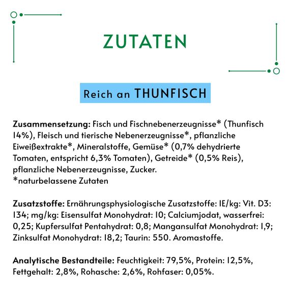 Gourmet Nature's Creation Katzennassfutter in Gelee naturbelassen, Thunfisch, 12er Pack (12 x 85g)