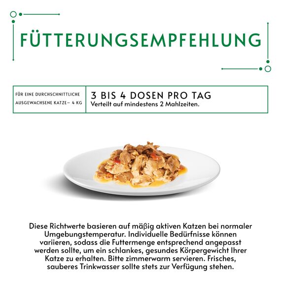 Gourmet Nature's Creation Katzennassfutter in Gelee naturbelassen, Huhn, 12er Pack (12 x 85g)