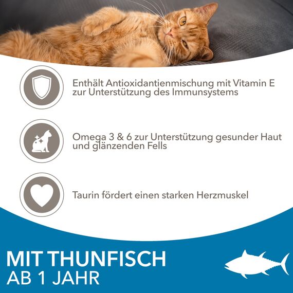 IAMS Katzenfutter trocken mit Thunfisch - Trockenfutter für Katzen im Alter von 1-6 Jahren, 10 kg