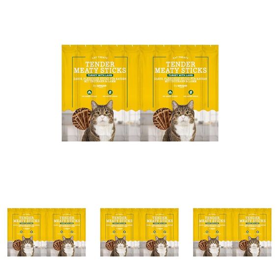 by Amazon Katzensticks Truthahn & Lamm, 50 g (Packung mit 4)