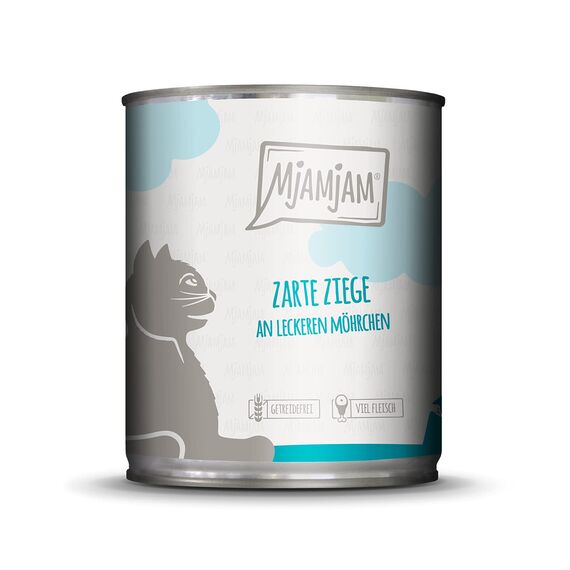 MjAMjAM - Premium Nassfutter für Katzen - purer Fleischgenuss - delikates Känguru pur & - Premium Nassfutter für Katzen - zarte Ziege an leckeren Möhrchen