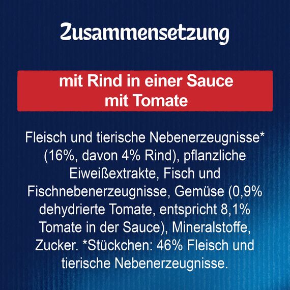 Felix Sensations Saucen Katzenfutter nass mit Rind in Einer Sauce mit Tomaten, 26er Pack (26 x 85g)