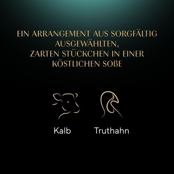 SHEBA Schale Nassfutter für Katzen Selection in Sauce mit Kalb und Truthahn 2 x 11 x 85g