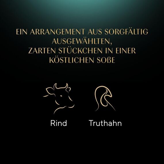 SHEBA Schale Nassfutter für Katzen Selection in Sauce mit Rind und Truthahn 2 x 11 x 85g