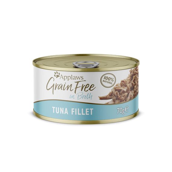 Applaws 100% Natural Grain Free Wet Cat Food, Tuna 70g Tin, Pack of 24