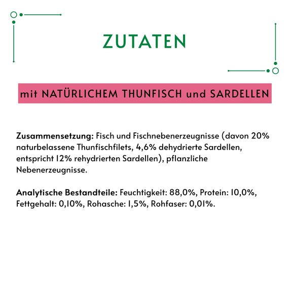 Gourmet Crystal Soup für Katzen mit naturbelassenem Thunfisch und Sardellen, 32er Pack (32 x 40g)