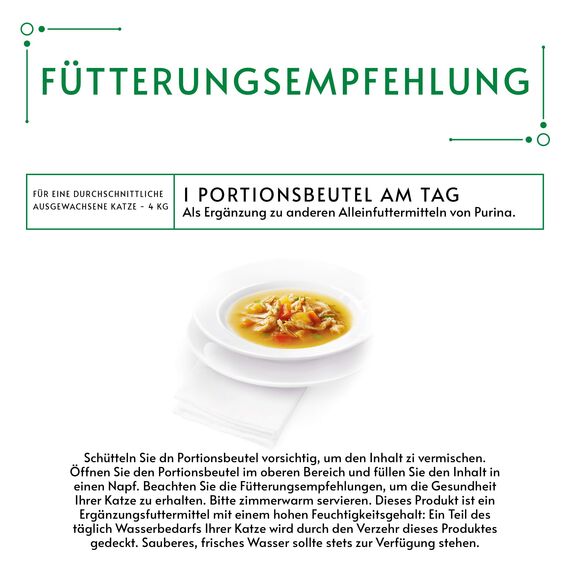Gourmet Crystal Soup für Katzen mit naturbelassenem Huhn und Gemüse, 32er Pack (32 x 40g)