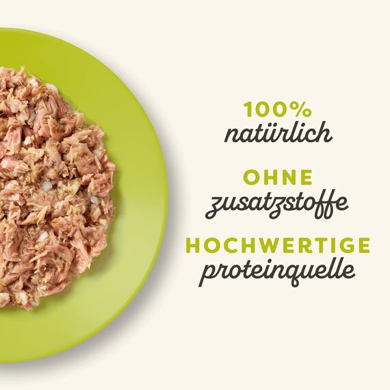 Applaws 100% natürliches Premium-Nassfutter für Katzen, Thunfischfilet mit Algen in Brühe für ausgewachsene Katzen - 24 x 70g Dosen