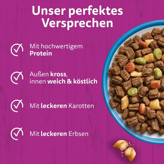 WHISKAS Trockenfutter für ausgewachsene Katzen 5 x 800g mit Thunfisch
