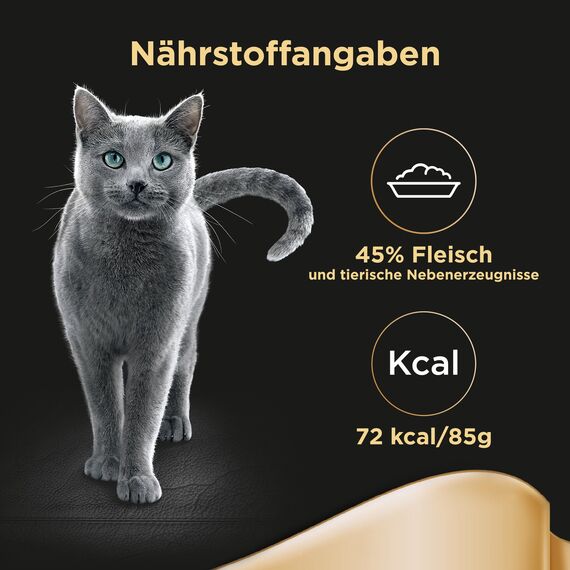 SHEBA Schale Nassfutter für Katzen Selection in Sauce mit Kaninchenhäppchen 2 x 11 x 85g (Packung mit 2)