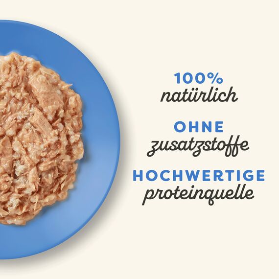 Applaws 100% natürliches Premium-Nassfutter für Katzen, Thunfischfilet mit Krabben in Brühe für ausgewachsene Katzen - Packung mit 24 x 70g Dosen
