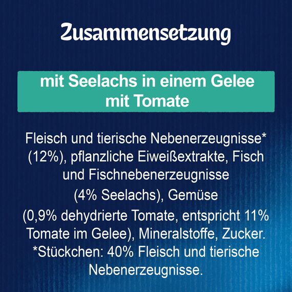 Felix Sensations Gelees Katzenfutter nass, mit Seelachs und Tomate in Gelee, 26er Pack (26 x 85g)