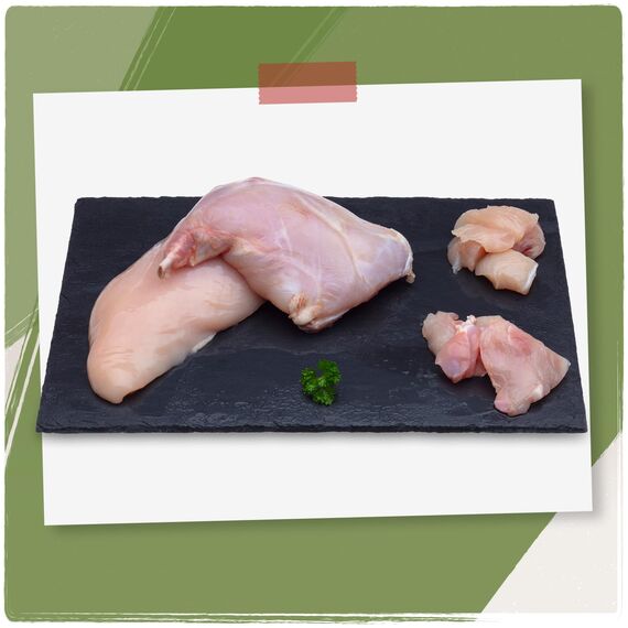Venandi - Premium Nassfutter für Katzen - Huhn & Kaninchen 6 x 200g (6er Pack), getreidefrei mit extra viel Fleisch