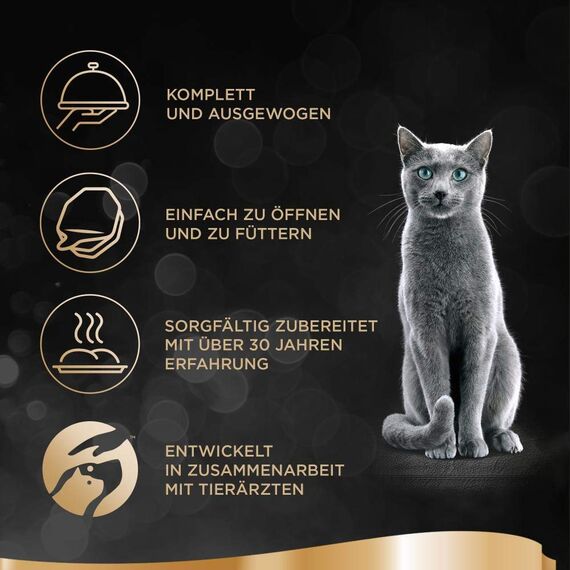 SHEBA Schale Nassfutter für Katzen Classics in Pastete mit Geflügel Cocktail 2 x 11 x 85g