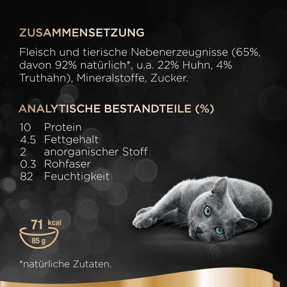 SHEBA Schale Nassfutter für Katzen Classics in Pastete mit Geflügel Cocktail 2 x 11 x 85g