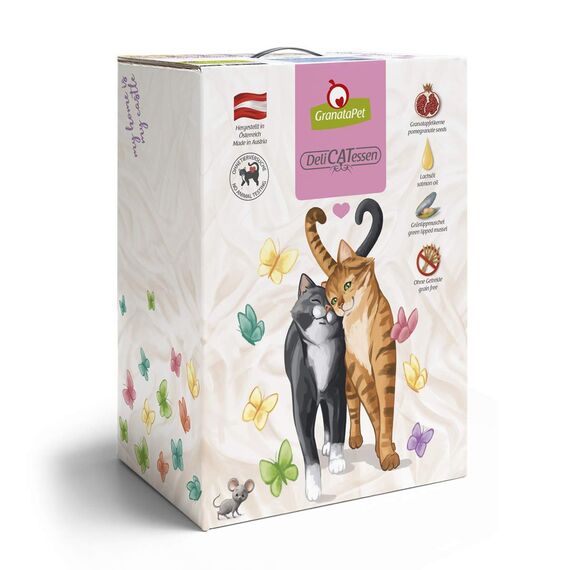 GranataPet DeliCatessen Seefisch & Garnelen Adult, Trockenfutter für Katzen, schmackhaftes Katzenfutter, Alleinfuttermittel ohne Getreide & ohne Zuckerzusätze, 9 kg