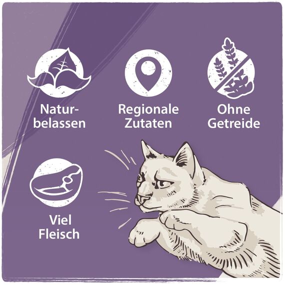 Venandi Animal – Premium Katzenfutter – Pferd als Monoprotein, Nassfutter, getreidefrei und naturbelassen, 6er Pack (6 x 800g)