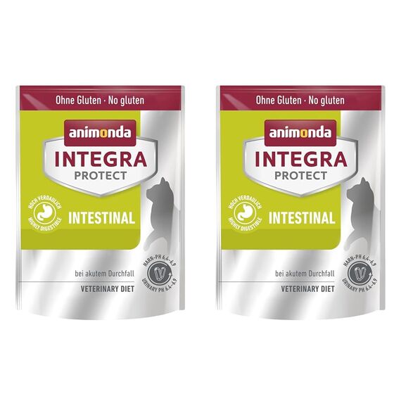 animonda Integra Protect Intestinal Katze, Diät Katzenfutter, Trockenfutter bei Durchfall oder Erbrechen, 300 g (Packung mit 2)