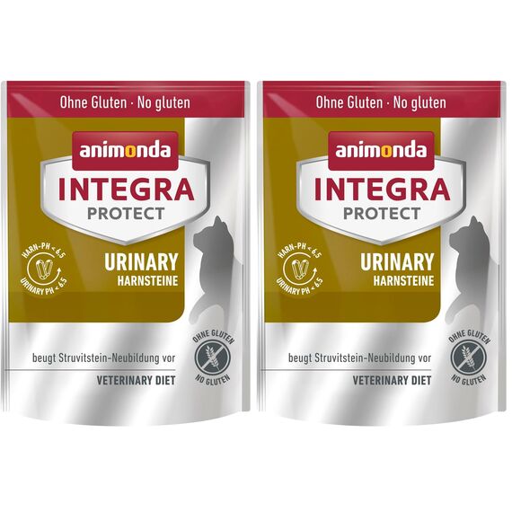 Integra Protect Katzenfutter Urinary Struvitstein (1 x 300g), von Veterinären empfohlen, Hochwertiges Ergänzungstrockenfutter für Erwachsene Katzen von animonda (Packung mit 2)