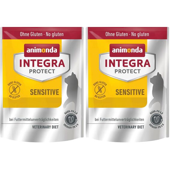 animonda INTEGRA PROTECT Katzenfutter Sensitive (1 x 300g), von Veterinären empfohlen bei Futterallergie, Hochwertiges Diätalleinfutter für Erwachsene Katzen (Packung mit 2)