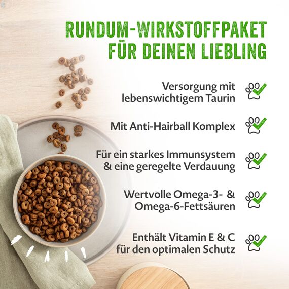 MERA Cats Sensitive Adult Huhn (10kg), Trockenfutter für Sensible Katzen, getreidefrei & nachhaltig, Katzentrockenfutter mit hohem Fleischanteil