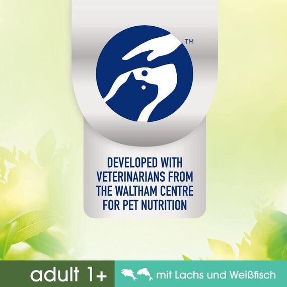 PERFECT FIT Natural Vitality - Katzenfutter Trockenfutter Adult 1+ - Lachs und Weißfisch, 6 x 650g