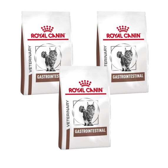 Royal Canin Gastrointestinal Feline | 3er Pack | 3 x 400 g | Trockenfutter für Katzen | Kann unterstützend helfen bei gastrointestinalen Erkrankungen bei Katzen | Hohe Akzeptanz