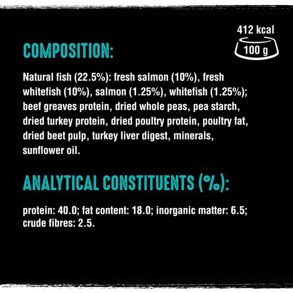 Crave Adult Trockenfutter mit Lachs & Weißfisch, 7kg (1 Beutel) – Premium Katzenfutter trocken mit hohem Proteingehalt und ohne Getreide – Hergestellt mit 100 Prozent natürlichem Fisch