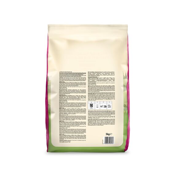 by Amazon Katzenfutter für ausgewachsene Katzen, Fein zubereitetes Trockenfutter mit frischem Lachs und Reis, 3 kg (1er-Pack)(Zuvor eine Marke von Lifelong, gleiches Produkt)