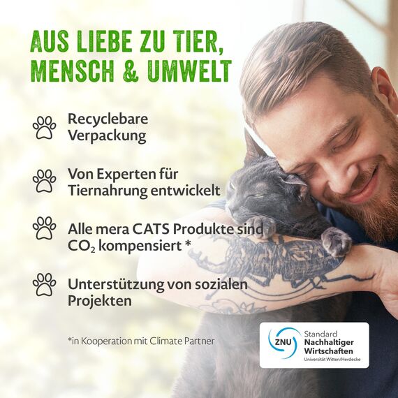 MERA Cats Kitten Huhn (10kg), Trockenfutter für heranwachsende Katzen, getreidefrei & nachhaltig, mit hohem Fleischanteil