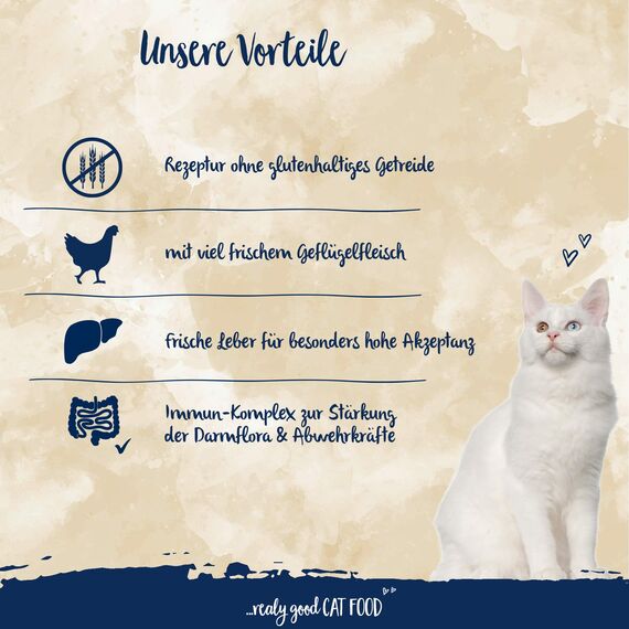 Sanabelle Adult mit Geflügel | Katzentrockenfutter für ausgewachsene Katzen (ab dem 12. Monat) | 4 x 2 kg