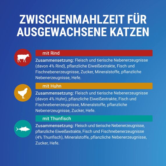 Felix Soup Tender Strips, Suppe für Katzen, Gemischte Vielfalt, 8er Pack (8 x 6 Beutel à 48g)