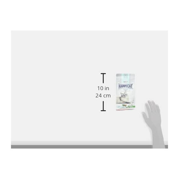 Happy Cat 70606 - Sensitive Schonkost Niere - nierenschonendes Katzen-Trockenfutter mit Geflügel - 300 g Inhalt (Packung mit 2)