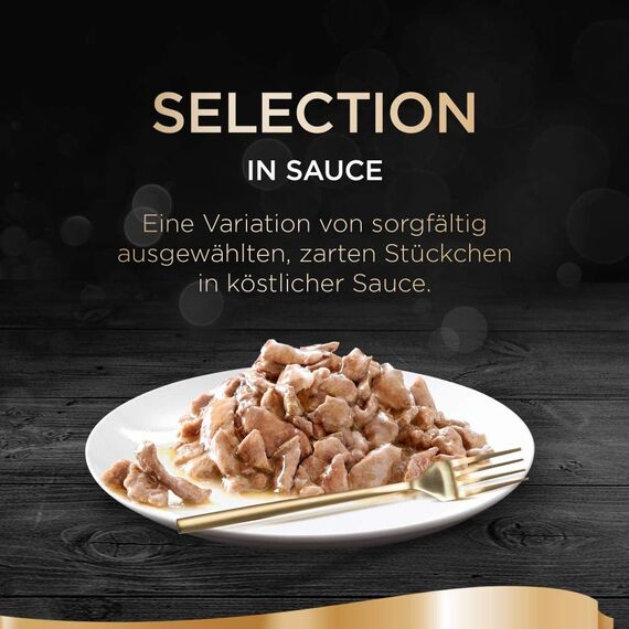 Sheba Katzennassfutter Selection in Sauce, 32 Schalen, 32x85g (1 Großpackung) – Katzenfutter nass, Geflügel Variation mit Truthahn, Huhn, Poularde und Geflügel
