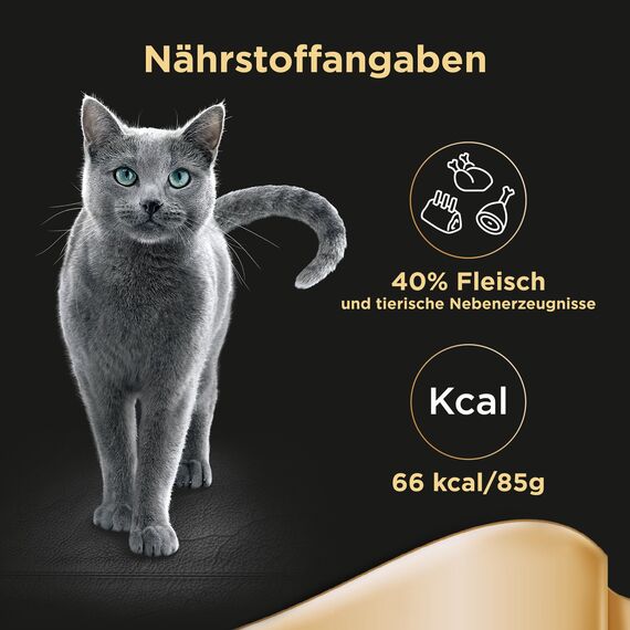 SHEBA Schale Nassfutter für Katzen Delikatesse in Gelee mit Huhn 2 x 11 x 85g (Packung mit 2)