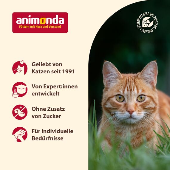 animonda Carny Katzen Nassfutter Single Protein Pute Pur (6 x 200g), Katzenfutter nass mit nur einer Proteinquelle, Futter für ausgewachsene Katzen mit Putenfleisch