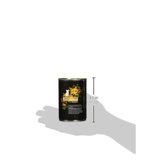 catz finefood Purrrr Känguru Monoprotein Katzenfutter nass N° 107, für ernährungssensible Katzen, 70% Fleischanteil, 6 x 400 g Dose