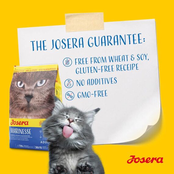 Josera Marinesse (3 x 2kg) | Lachs, Kartoffel und Erbse als ausgesuchte Proteinquelle für anspruchtsvolle Katzen hypoallergenes Katzenfutter Super Premium Trockenfutter 3er Pack
