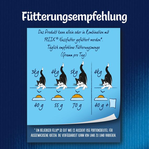 FELIX Inhome Sensations Katzenfutter trocken für Hauskatzen, mit Huhn & Gemüse, 2er Pack (1 x 1kg)