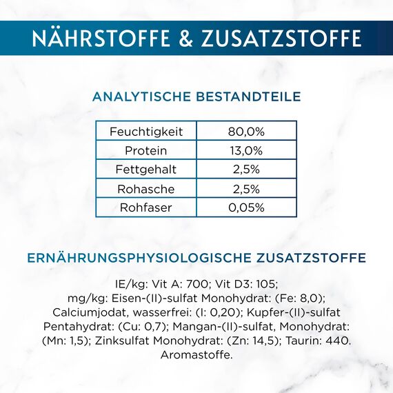 Gourmet Perle Erlesene Streifen Katzenfutter nass, Sorten-Mix, 10er Pack (10 x 8 Beutel à 85g)
