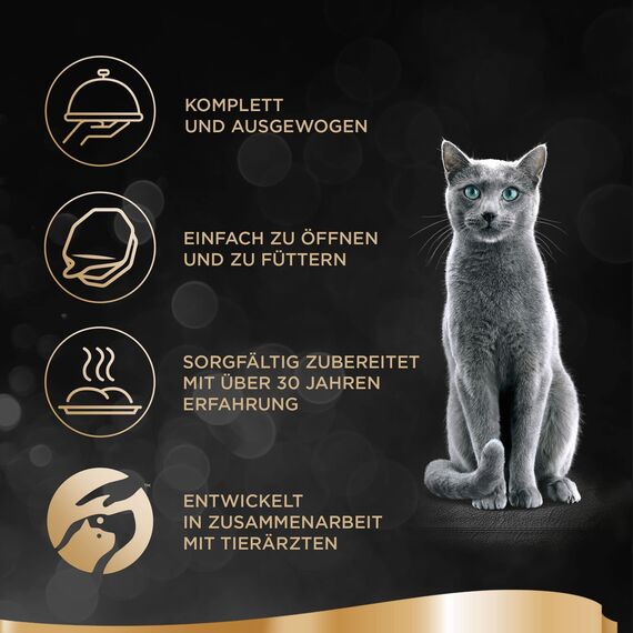 SHEBA Schale Nassfutter für Katzen Finesse Feine Pastete mit Huhn 22 x 85g (Packung mit 2)
