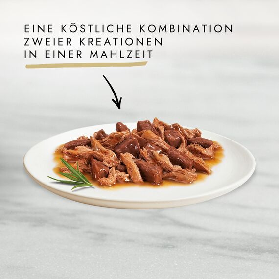 Gourmet Gold Feine Komposition Katzenfutter nass, Sorten-Mix, 12er Pack (12 x 8 Dosen à 85g)