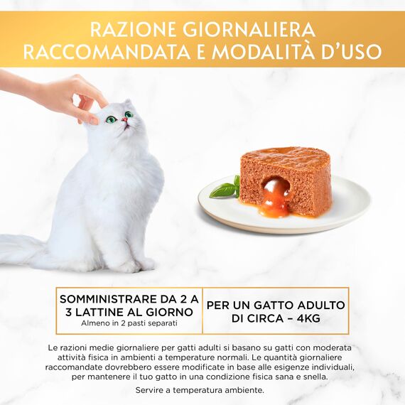 Purina Gourmet Gold, Feuchtfutter für Katzen, weich, mit Rind, 24 Dosen zu je 400 g