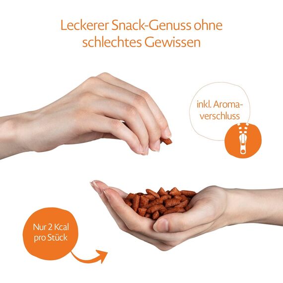 MERA Crunch & Soft mit Huhn & Käse (200g), köstliche Katzen Leckerlies, nahrhafte Katzensnacks voller Vitamine und Mineralien, Katzenleckerlis mit cremiger Füllung