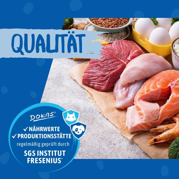 DOKAS Gefriergetrocknete Innereien - Getreidefreies Premium Leckerli für Katzen – Ideal als Belohnung, 6 x 15 g
