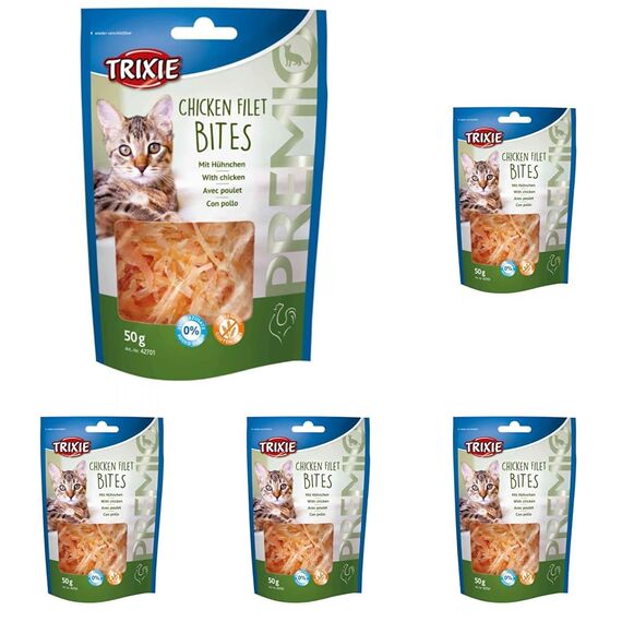 Esquisita Premio Light Filet Bits, Hühnchen, 50g (Packung mit 5)