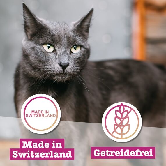 catz finefood Meatz Katzen Leckerlies Essential Mix - knusprige Streifen aus den beliebtesten Fleischsorten - Katzensnack für Allergiker ohne Zucker, getreidefrei (1 x 45 g) (Packung mit 2)
