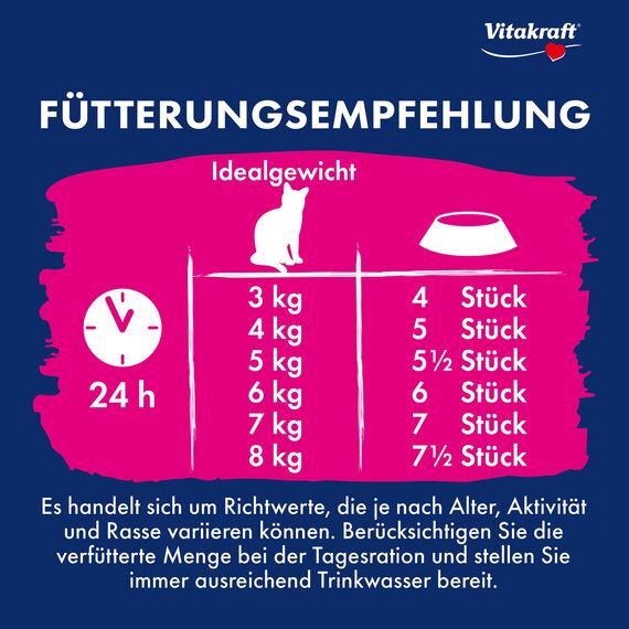 Vitakraft Triggles, Katzensnack, mit Seelachs, Mini-Häppchen zum Verwöhnen, ohne Zusatz von Zucker (1x 40g)