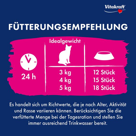 Vitakraft Crispy Crunch Classic, Katzen Leckerli, knuspriger Katzensnack gefüllt mit Malz, im wiederverschließbaren Beutel, ohne Zusatz von Zucker (1x 60g)